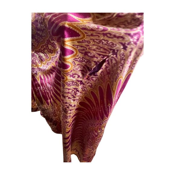 Oscar de la Renta Purple and Gold Kaftan Muumuu Size 1X - Picture 8 of 10